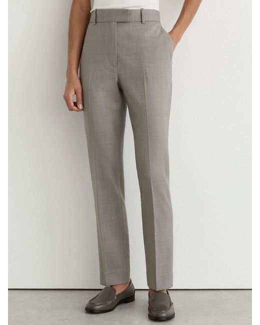 Reiss Natural Wool-Blend Slim-Leg Trousers