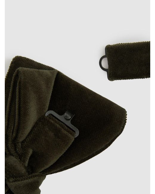 Reiss Black Hike - Emerald Velvet Bow Tie for men
