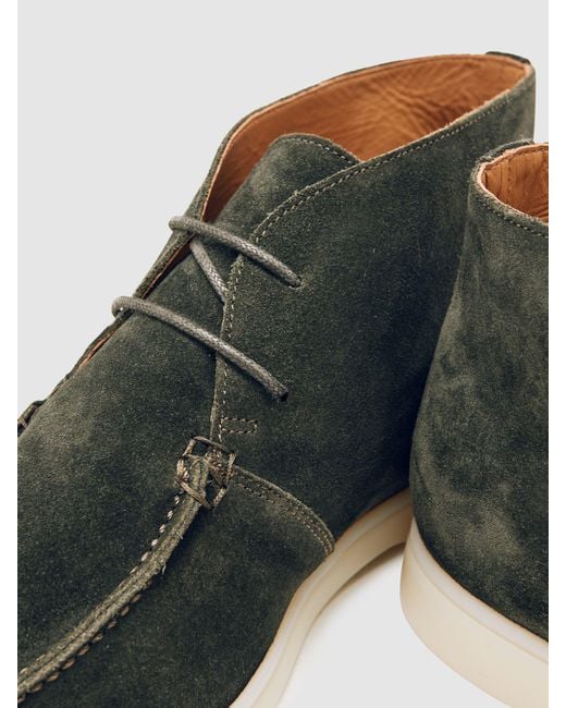 Reiss Multicolor Suede Lace-Up Chukka Boots for men