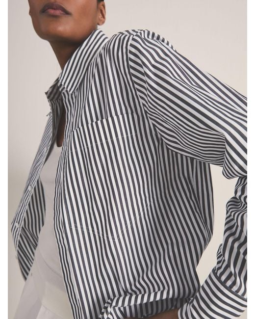Reiss Natural Reiss White & Navy