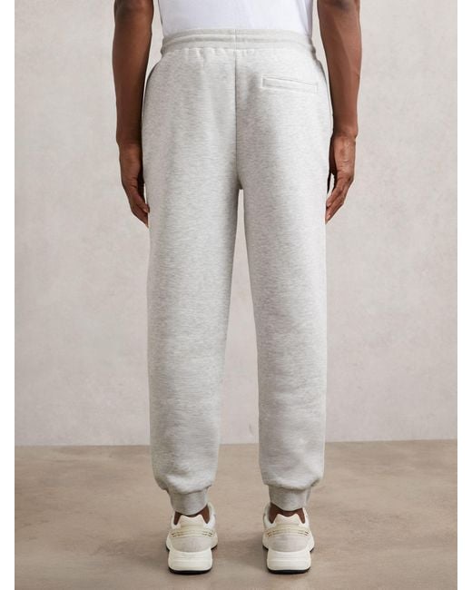 Reiss Natural Cotton-Blend Drawstring Joggers for men