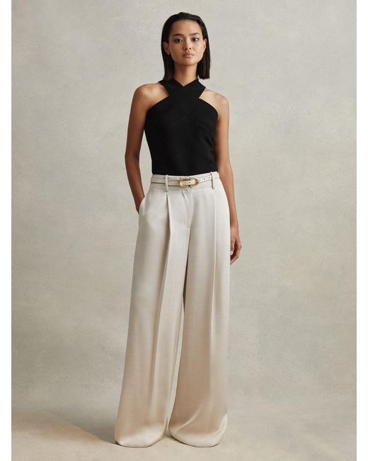 Reiss Multicolor Isla Wide Leg Trousers