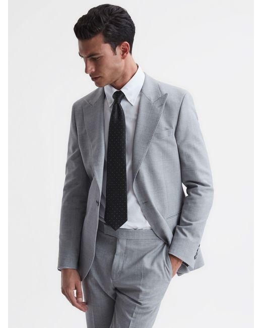 Reiss Liam - Black Polka Dot Tie, One for men