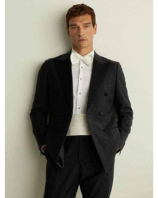 Reiss White Cameron - Ivory Silk Cummerbund, One for men
