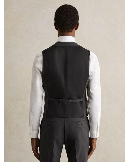 Reiss Black Promise - Grey Wool-blend Slim-fit Waistcoat, 40 R for men