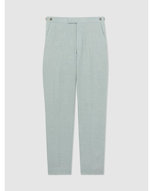 Reiss Natural Warner Linen Slim-Fit Suit Trousers for men