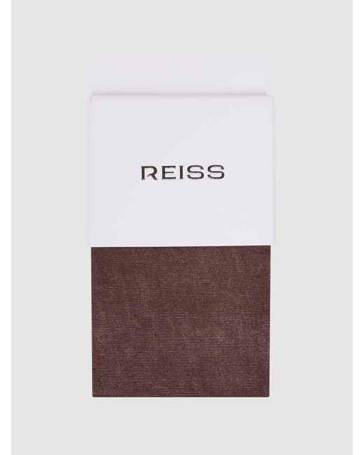 Reiss White Coloured 40 Denier Tights, S & M