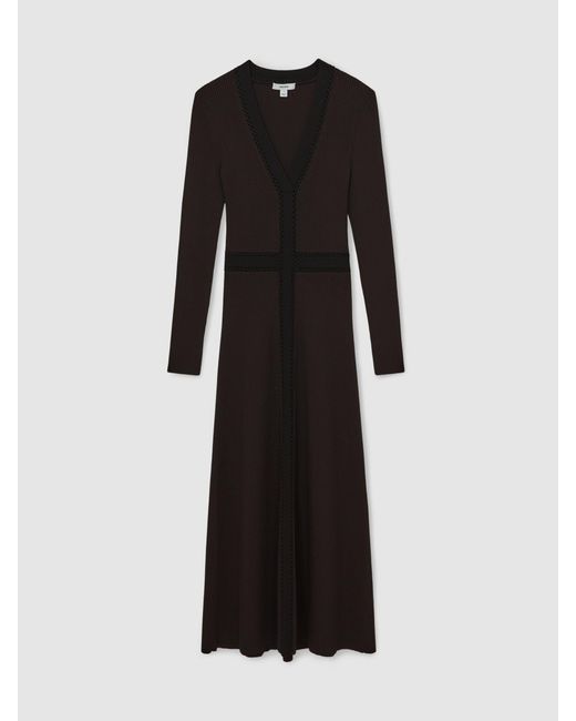 Reiss Natural Chocolate & Knitted Dress