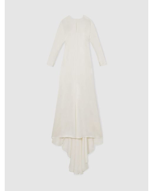 Reiss White Clemence Atelier Duchess Satin Bridal Maxi Dress
