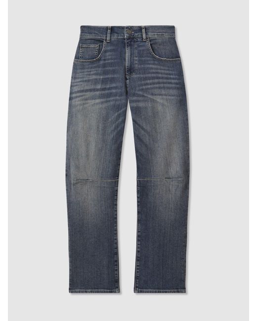 Reiss Blue Mahni Jeans Cotton Plain