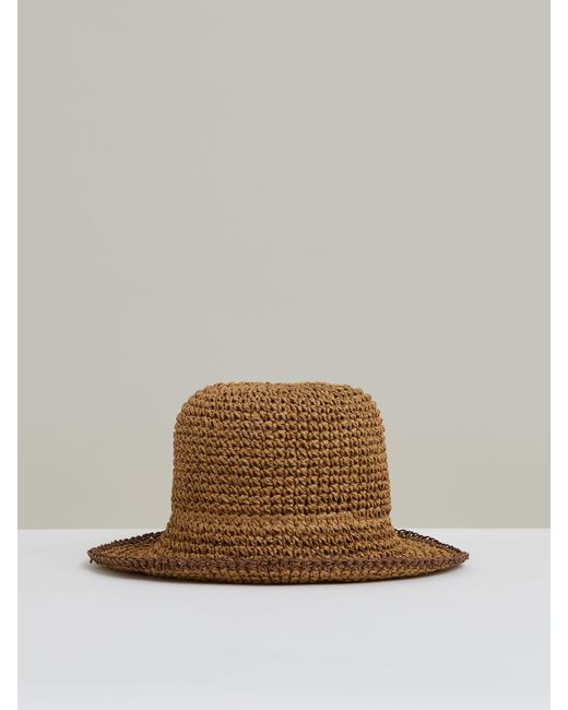 Reiss Brown Straw Sun Hat, S & M