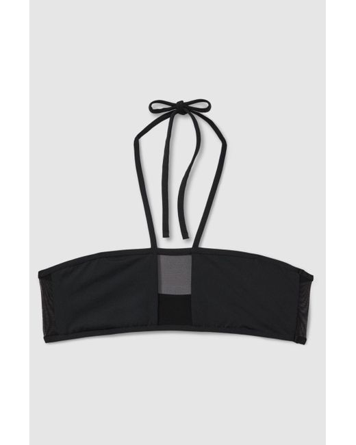 Calvin Klein Black Calvin Underwear Mesh Halterneck Bikini Top