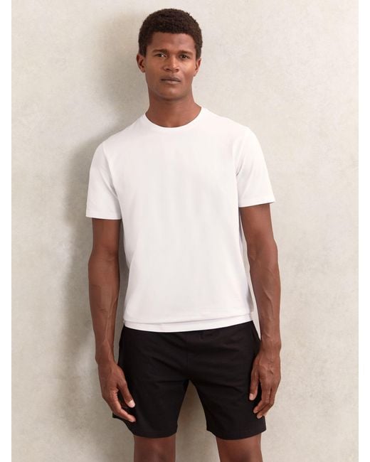 Reiss Flex - Black/white Stretch-cotton Loungewear T-shirts 2 Pack, L for men