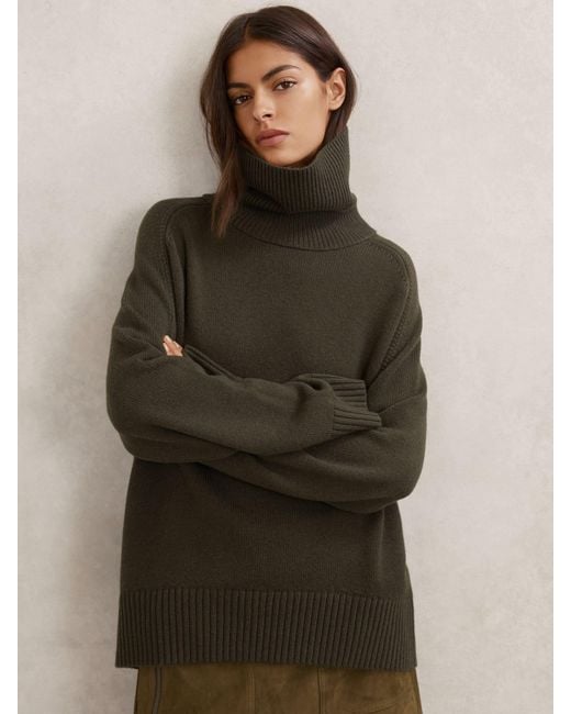 Reiss Multicolor Petite Wool-Cashmere Roll-Neck Jumper