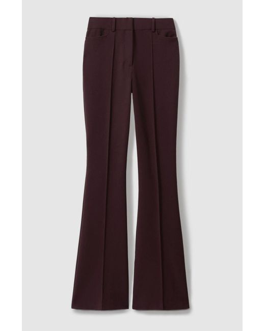 Reiss Gabi - Berry Flared Suit Trousers, Us 6