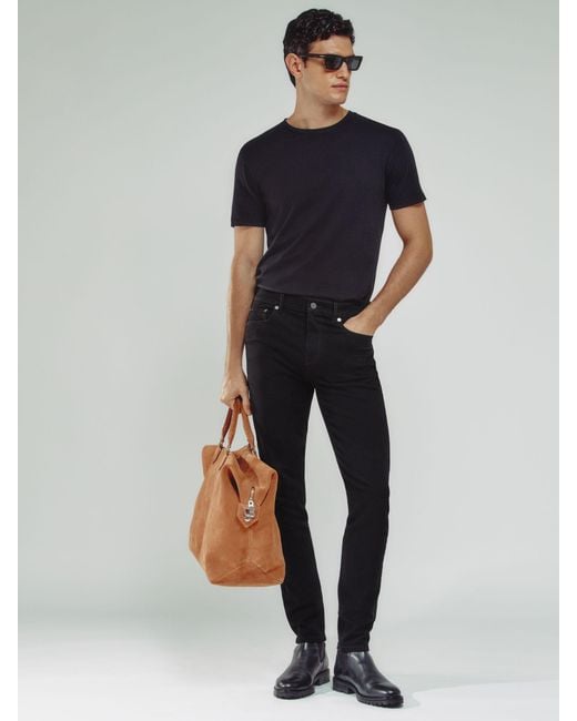 Reiss Blue Bleaker Jeans Cotton Plain for men