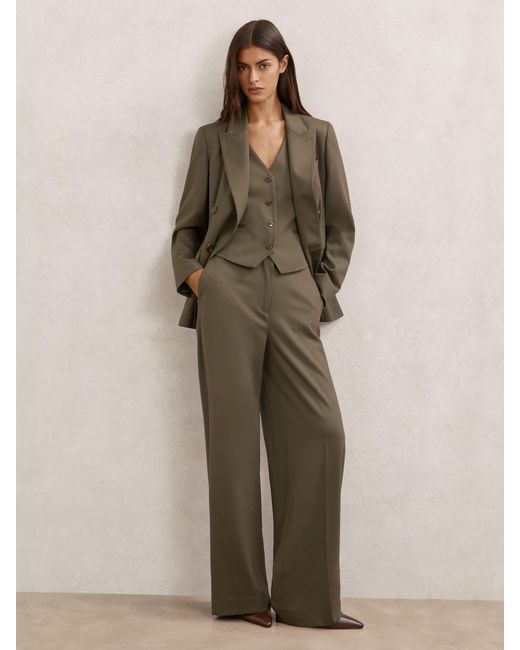 Reiss Natural Wool-Blend Tailored Waistcoat