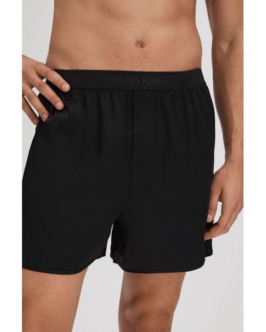 Calvin Klein Calvin Black Underwear Silk Boxers for men