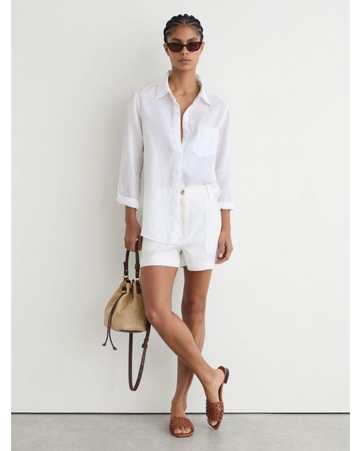 Reiss Gray Woven Flat Slip-On Sandals