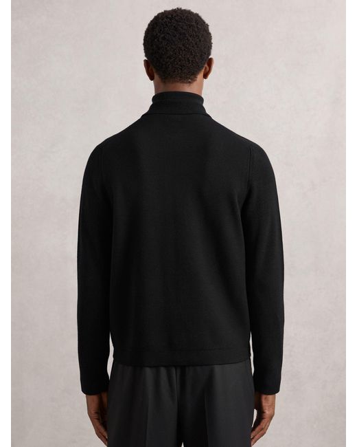 Reiss Roberto - Black Four-pocket Zip-through Cardigan, Xxl for men