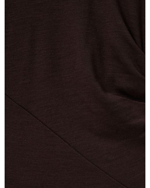 Reiss Multicolor Petite Wool Ruche Detail Midi Dress