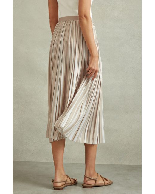 Pleated midi skirt reiss hot sale