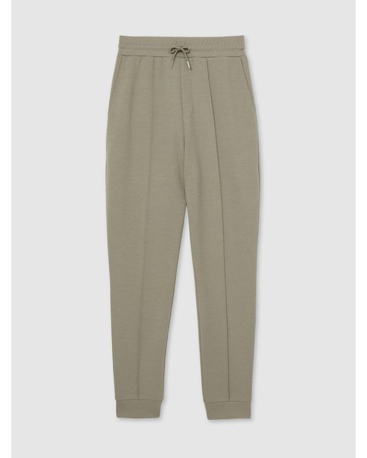 Reiss Natural Interlock Drawstring Joggers for men