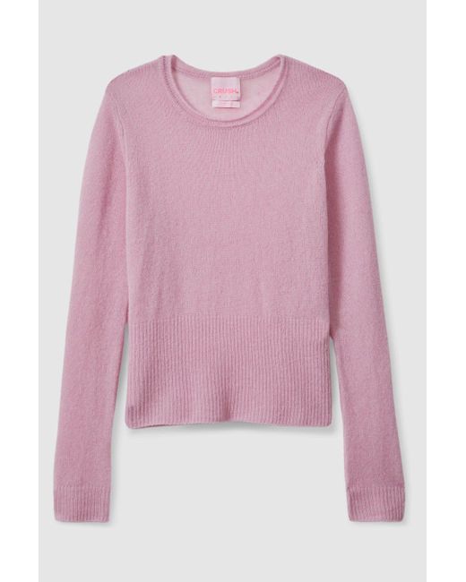 Crush Pink Collection Cashmere Crew Neck Jumper
