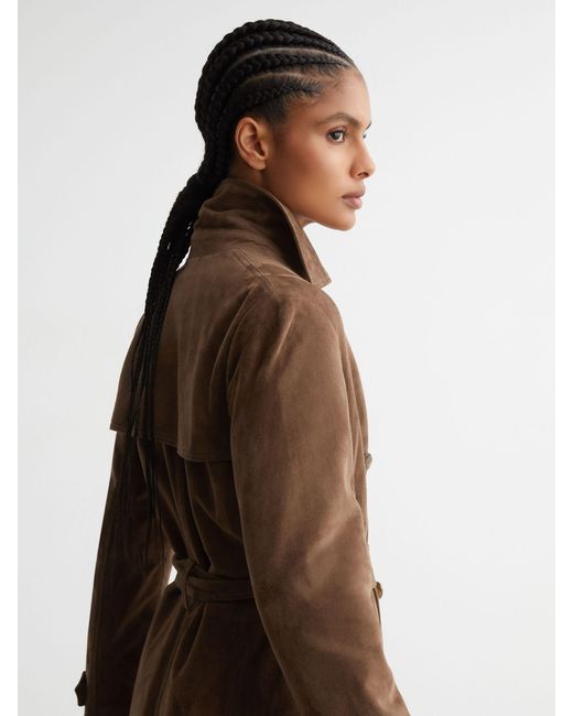 Reiss Natural Hattie Petite Belted Trench Coat