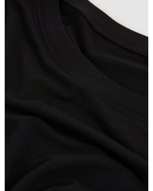 GOOD AMERICAN Blue Black Short Sleeve T-shirt