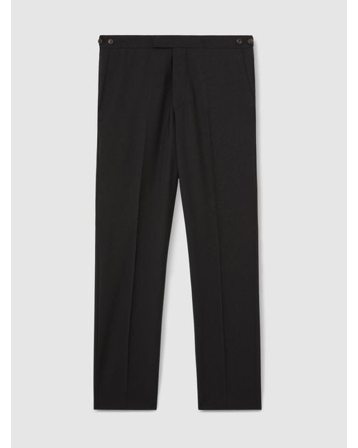 Reiss Promise - Black Tailored Fit Wool-blend Tailored-fit Suit Trousers, 42w X 33l (uk 42 L) for men