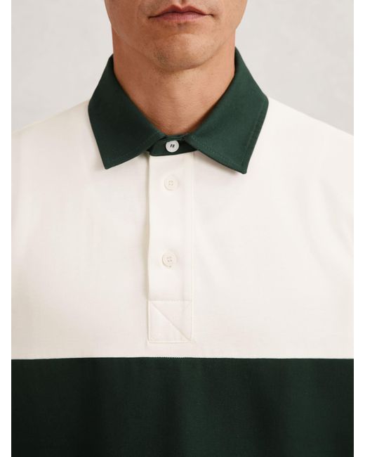 Reiss Multicolor Cotton Colour-Block Rugby Shirt for men