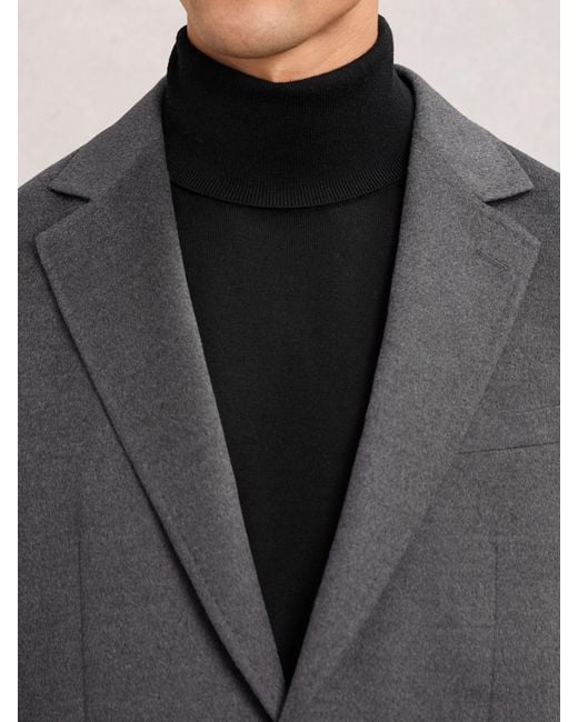 Reiss Gray Single-Breasted Blazer With Gilet Insert Tailored-Fit for men