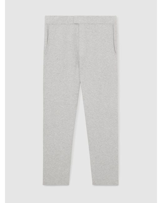 Reiss Natural Tapered Fit Knitted Trousers for men