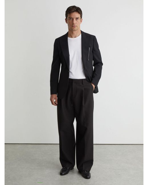 Reiss Tumble - Black Harry Tumble Tumbled-leather Tassel-detail Loafers, Us 11 (uk 10) for men