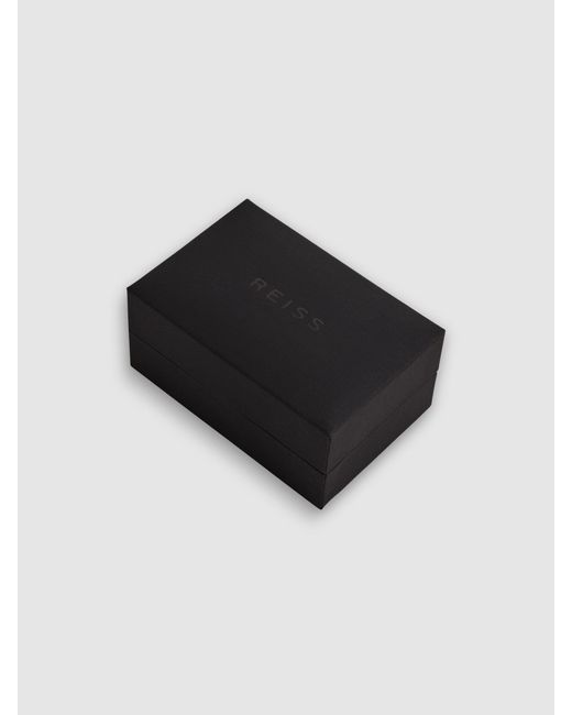 Reiss Black Round Onyx Cufflinks for men