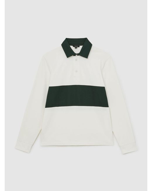 Reiss Multicolor Cotton Colour-Block Rugby Shirt for men