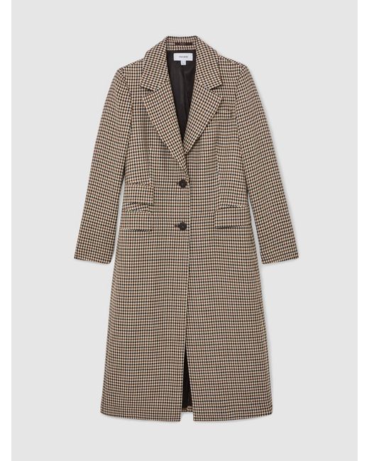 Reiss Natural Wool-Blend Single-Breasted Coat