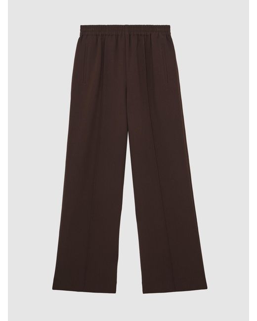 Reiss Multicolor Wide-Leg Elasticated-Waist Trousers