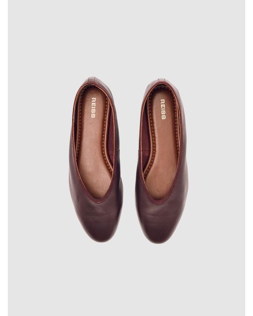 Reiss Multicolor Nappa Leather Ballet Flats