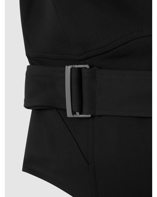 Reiss Black Callie Top Plain