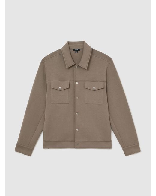 Reiss Multicolor Premium Interlock Twin-Pocket Overshirt for men