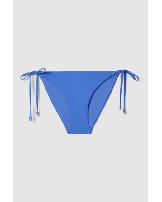 Reiss Riah - Light Blue Side Tie Bikini Bottoms, Us 10