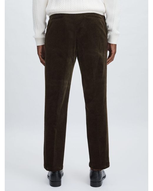 Oscar Jacobson White Oscar Regular-Fit Corduroy Trousers for men