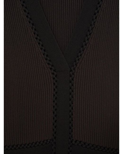 Reiss Natural Chocolate & Knitted Dress