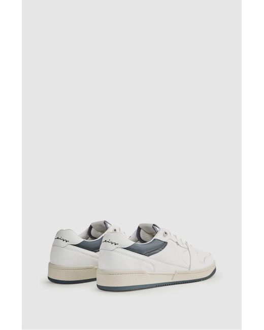 Reiss Astor Lace-up Trainers - White Leather Colourblock for men