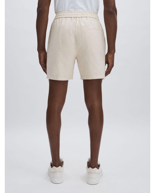 Les Deux Natural Ivory Linen-cotton Shorts for men