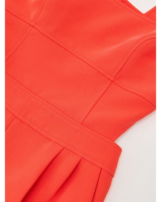 Reiss Red Dion - Orange Wide-leg Cut-out Jumpsuit, Us 8