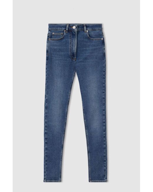 Reiss Hattie - Mid Blue Skinny Jeans, 28 R