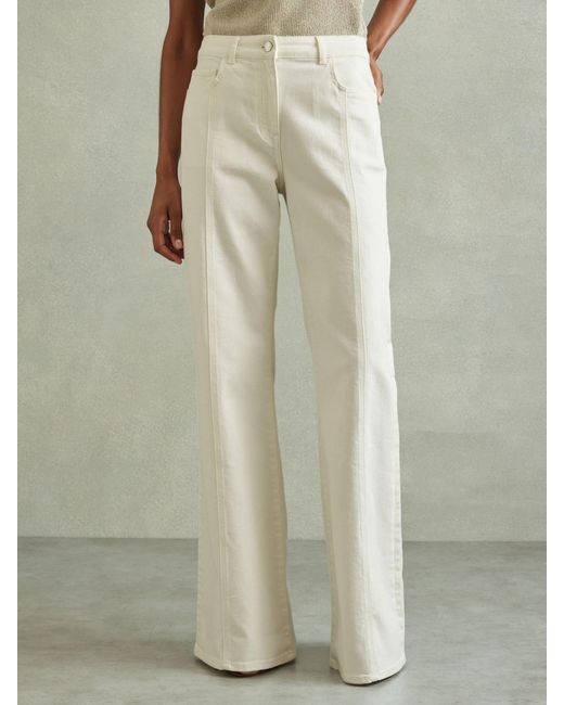 Reiss Natural Petite Juniper Flared Jeans